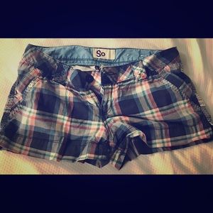 Plaid shorts